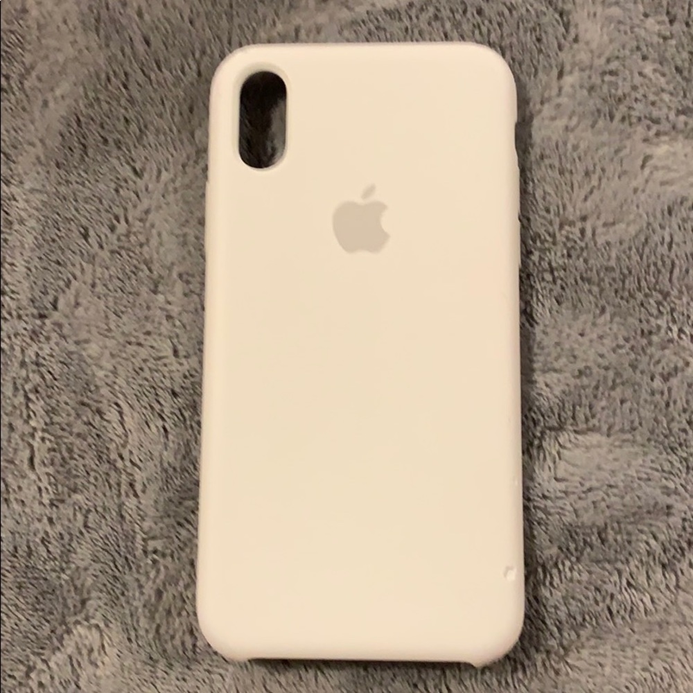iPhone X and Xs white silicone case